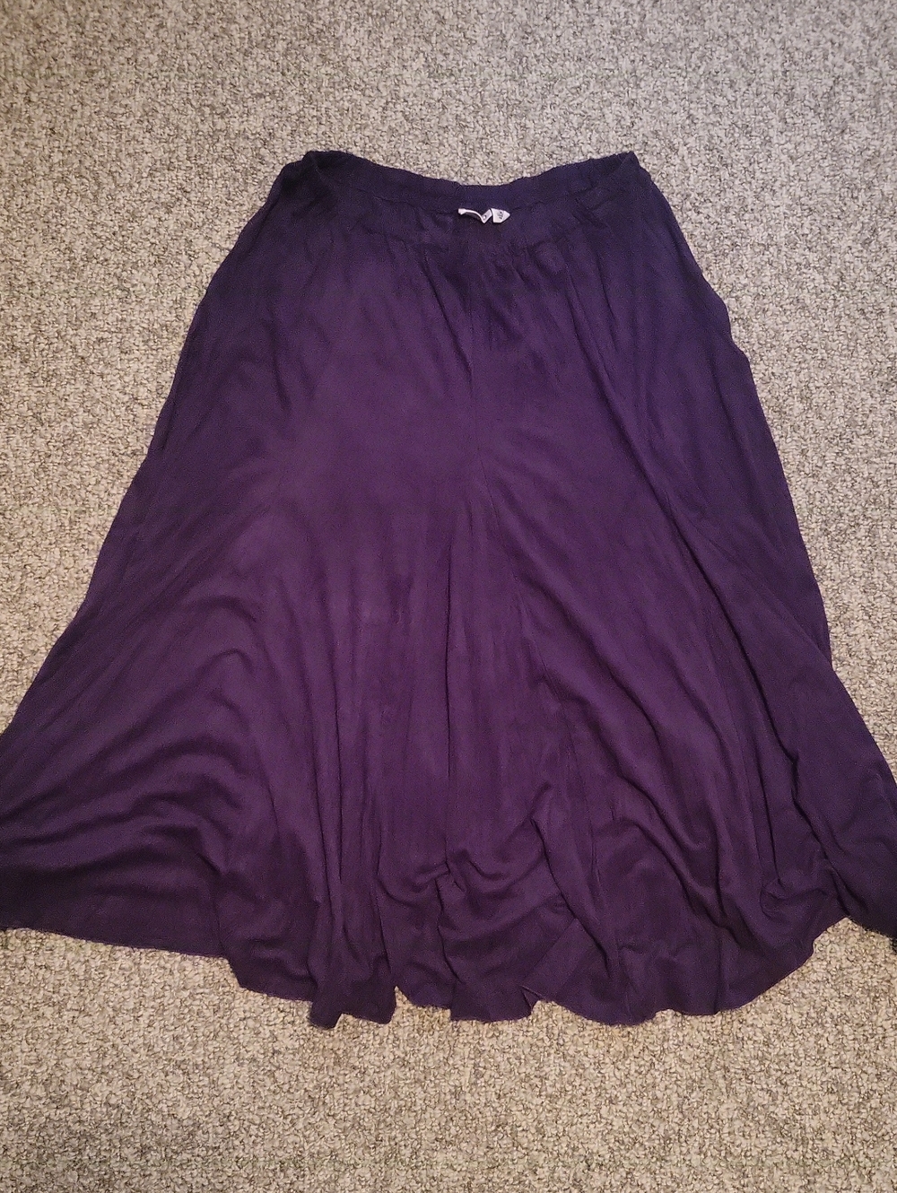 Womens Whimsigoth Purple Maxi Skirt